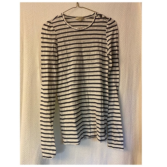 Burberry Tops - Burberry striped long sleeve t-shirt